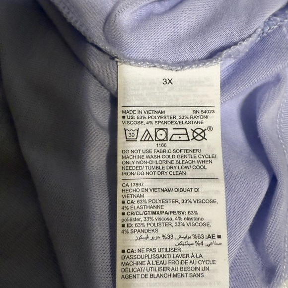 Old Navy 3X Lavender Hi-Low T-Shirt - Picture 5 of 5